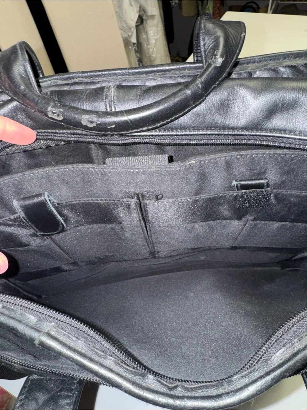 Claire Chase Black Briefcase